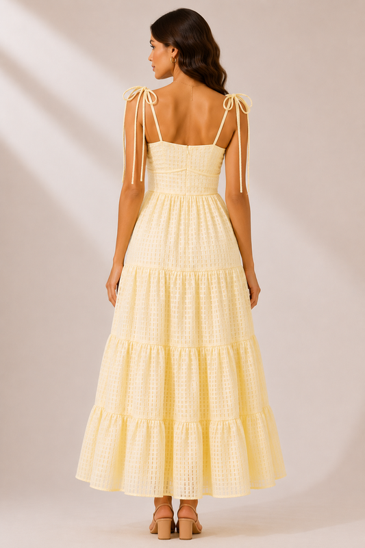 Buttercream Bliss Tiered Maxi Dress