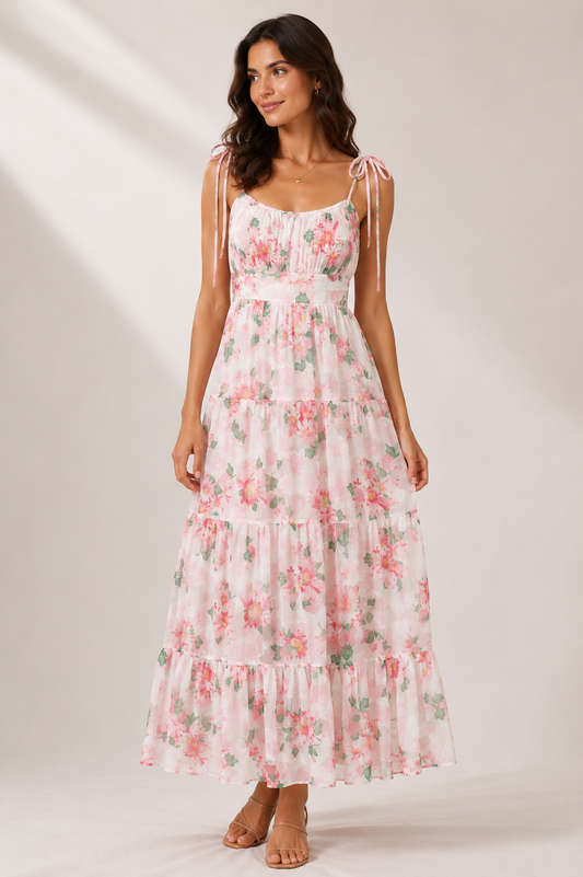 Petal Meadow Maxi Dress