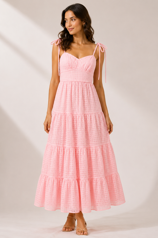 Pink Éclat Maxi Dress