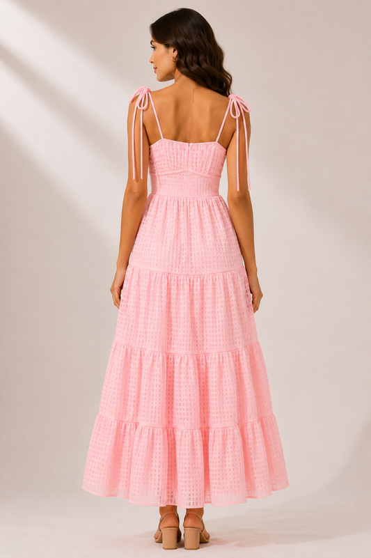 Pink Éclat Maxi Dress